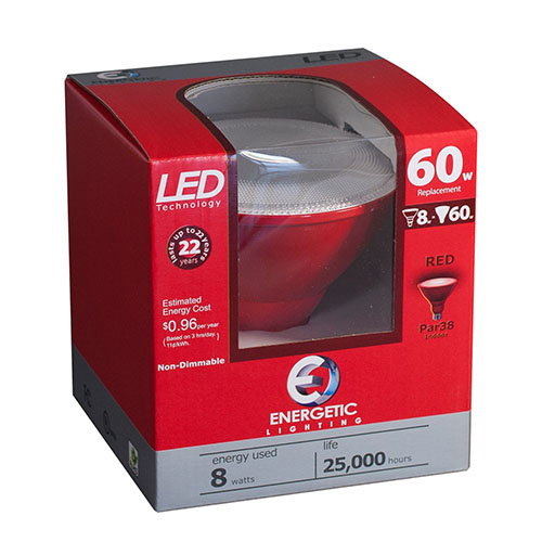 LED Par38 -  Bulb - 8 Watt - 60W Equiv - Energetic Lighting