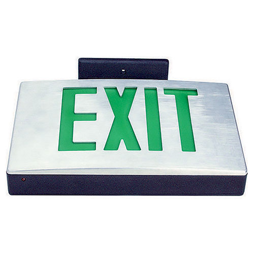 Cast Aluminum LED Exit Sign - 120/277V